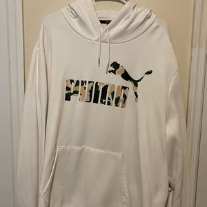 4XL White Puma Hoodie
